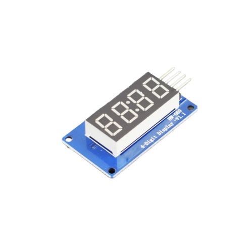 TM1637 4-Digit 7-Segment LED Display Module TM1637 Module With 2-Wire I2C Control And Easy-to-Use Terminal Interface - NA042