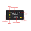 W3230 DC24V Digital Temperature Controller Microcomputer Thermostat