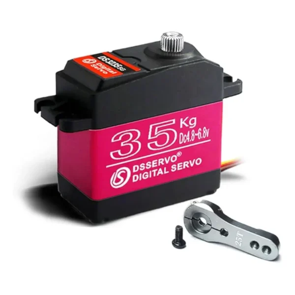 DSServo DS3235 35KG Waterproof Servo High Speed Metal Gear Servo 180°, 270° (Optional) Degree Rotation Servo 35Kg High Torque Digital Servo For 1/8 1/10 RC Cars