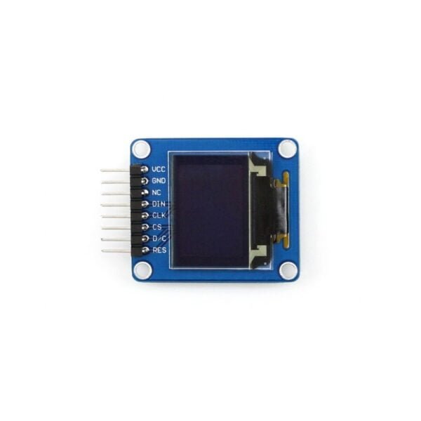 Waveshare 0.95inch RGB OLED display SPI interface, curvedhorizontal pin header