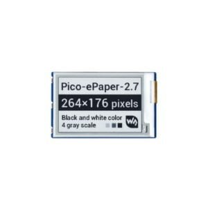 Waveshare 2.7inch E-Paper E-Ink Display Module For Raspberry Pi Pico, 264×176, Black White, 4 Grayscale, SPI