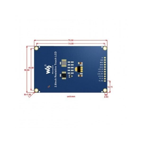 Waveshare 2.8 Inch Resistive Touch LCD Display