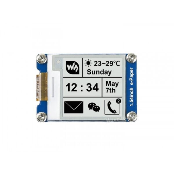 Waveshare 200x200, 1.54inch E-Ink display module