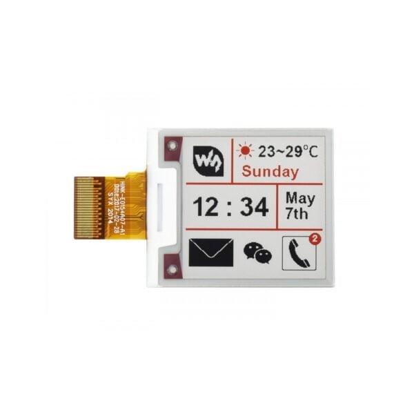 Waveshare 200x200, 1.54inch Raw E-Ink Display Panel, Three-Color