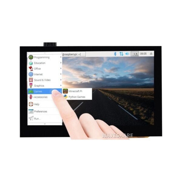 Waveshare 4.3inch Capacitive Touch Screen LCD Display(B), 800×480, HDMI, IPS, Various Devices & Systems Support