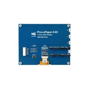 Waveshare 5.65inch Colorful E-Paper E-Ink Display Module For Raspberry Pi Pico, 600×448 Pixels, ACeP 7-Color