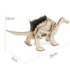 Wooden Mechanical Dinosaur STEM Kit DIY Mechanical Dinosaur Toy Build Your Own Jurassic World Dinosaur For Interactive Science Experiment For Children