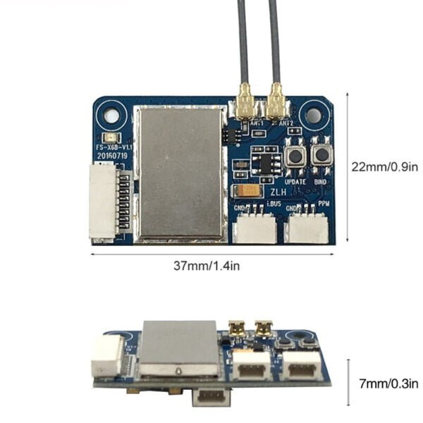 X6B 2.4G 6CH I-BUS PPM PWM Receiver For AFHDS