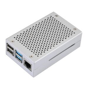 Aluminum Alloy Protective Enclosure Case For Raspberry Pi 4 Model B - Silver