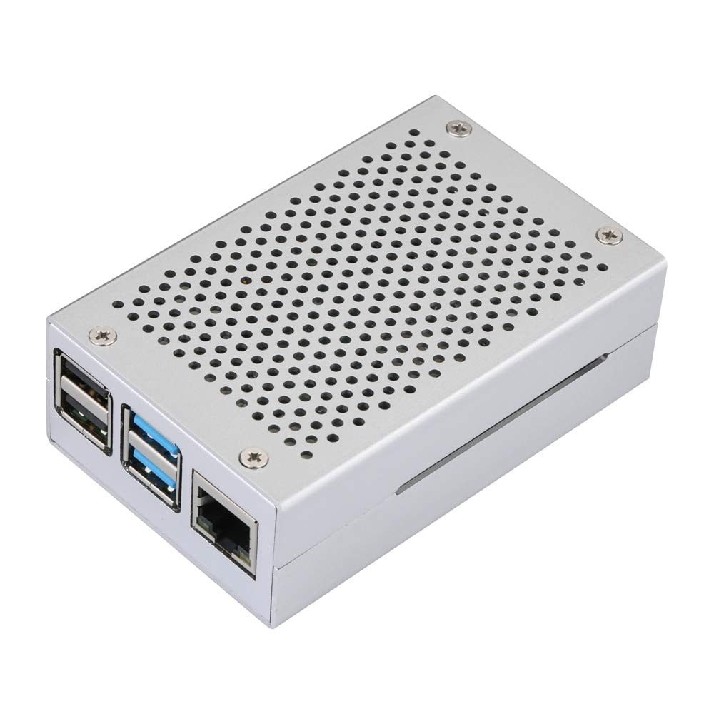 Aluminum Alloy Case For Raspberry Pi 4 Model B Silver