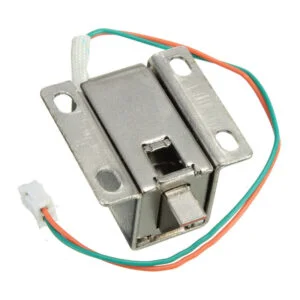 12V Electric Solenoid Lock, drawer or any other moving part, then this solenoid lock is perfect for you. You can interface this electromagnetic lock to any Micro-controller