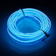 5 Meter Neon Light Dance Party Decor Light Neon LED Lamp Flexible EL Wire Rope Tube Waterproof LED Strip - Only EL Wire - BLUE
