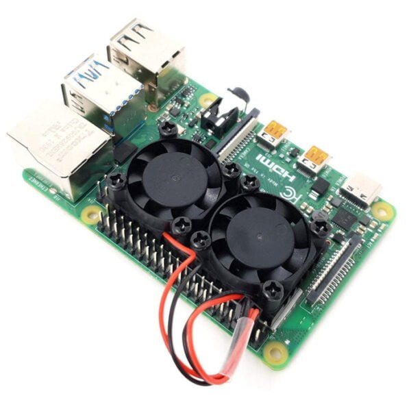 Raspberry Pi Zero/2 W Heatsink Enclosure with Dual Fan