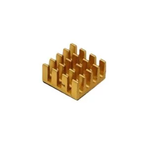 Aluminum Heatsink For Raspberry Pi 4 Model B - Pack Of 3 PCs Golden