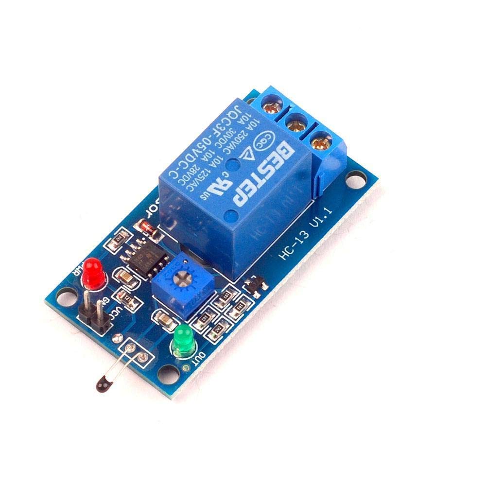 Temperature Sensor Relay Module DC 5V 1-Channal Temperature Sensor ...