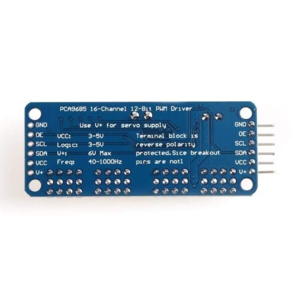 PCA9685 - 16 Channel 12-Bit PWM Servo Motor Driver I2C Module