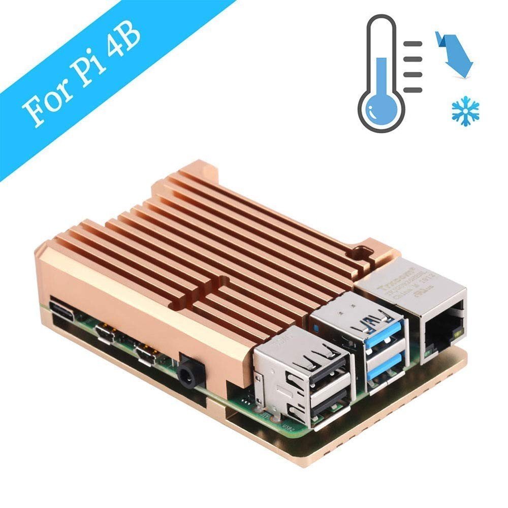 Jewelled Raspberry Pi Case Raspberry Pi 3 Aluminum Alloy Metal Case Armor Dual Fan