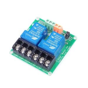 2 Channel 5V 30A Relay Module Optocoupler Isolation Relay High/Low Level Triggering Optocoupler Isolation Load 30A DC 30V & AC 250V Relay Module for PLC Automation Control, Industrial System Control, Arduino