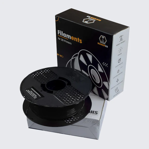 revenblack_5 MAKER52 HS PLA+ Filament - 1.75mm High-Strength Premium 3D Printing Material - Raven Black