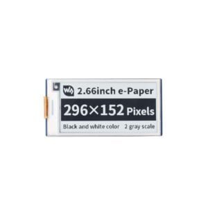 Waveshare 2.66inch E-Paper E-Ink Display Module For Raspberry Pi Pico, 296×152, Black / White, SPI